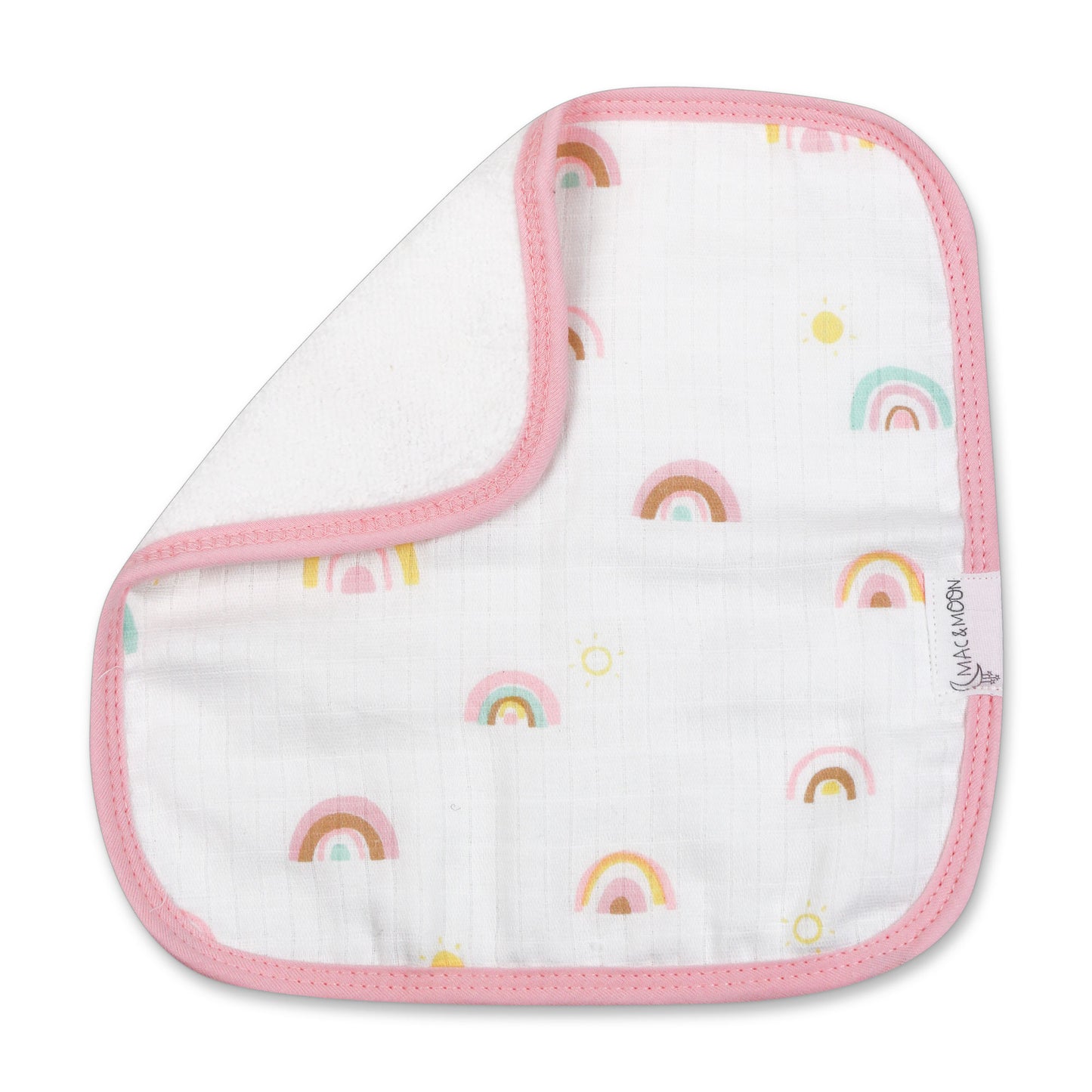 Organic Cotton Bath Time Set in Rainbow Print