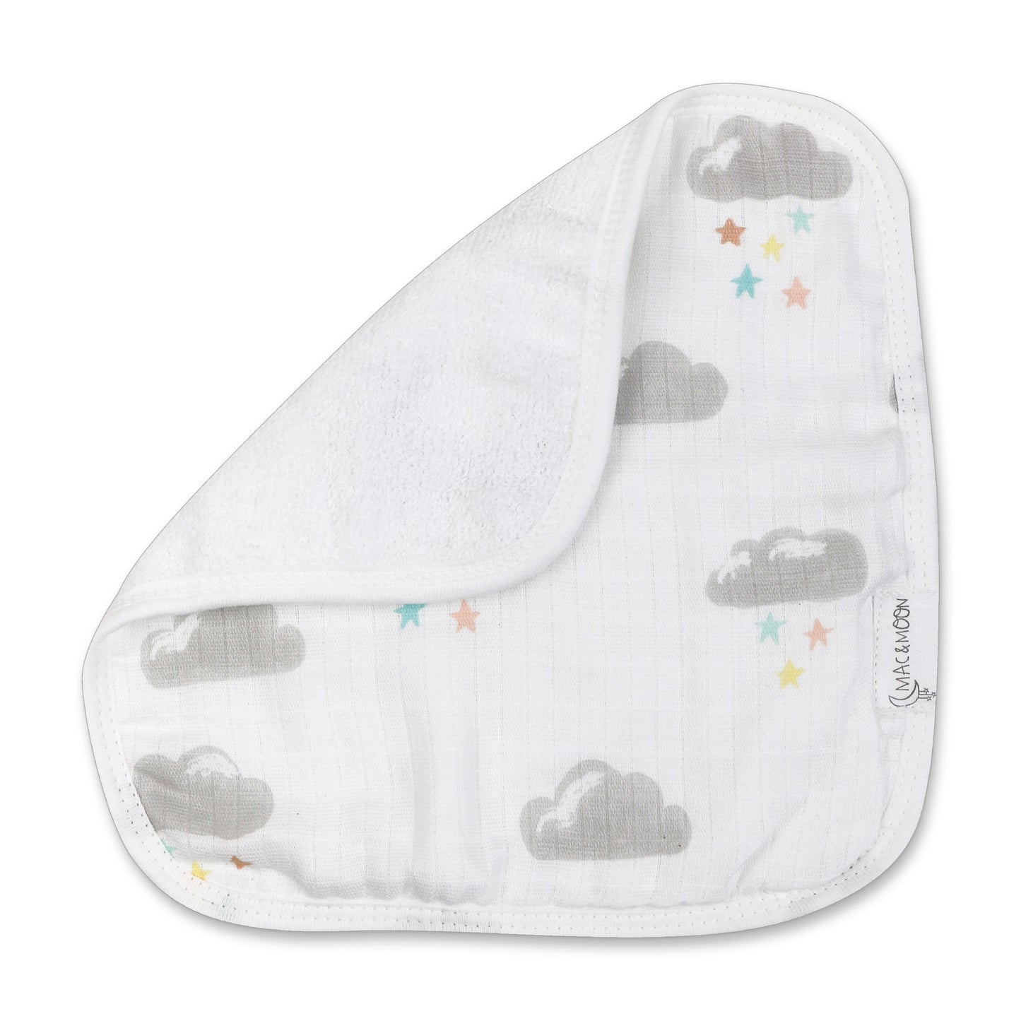 Organic Cotton Bath Time Set in Cloud Print