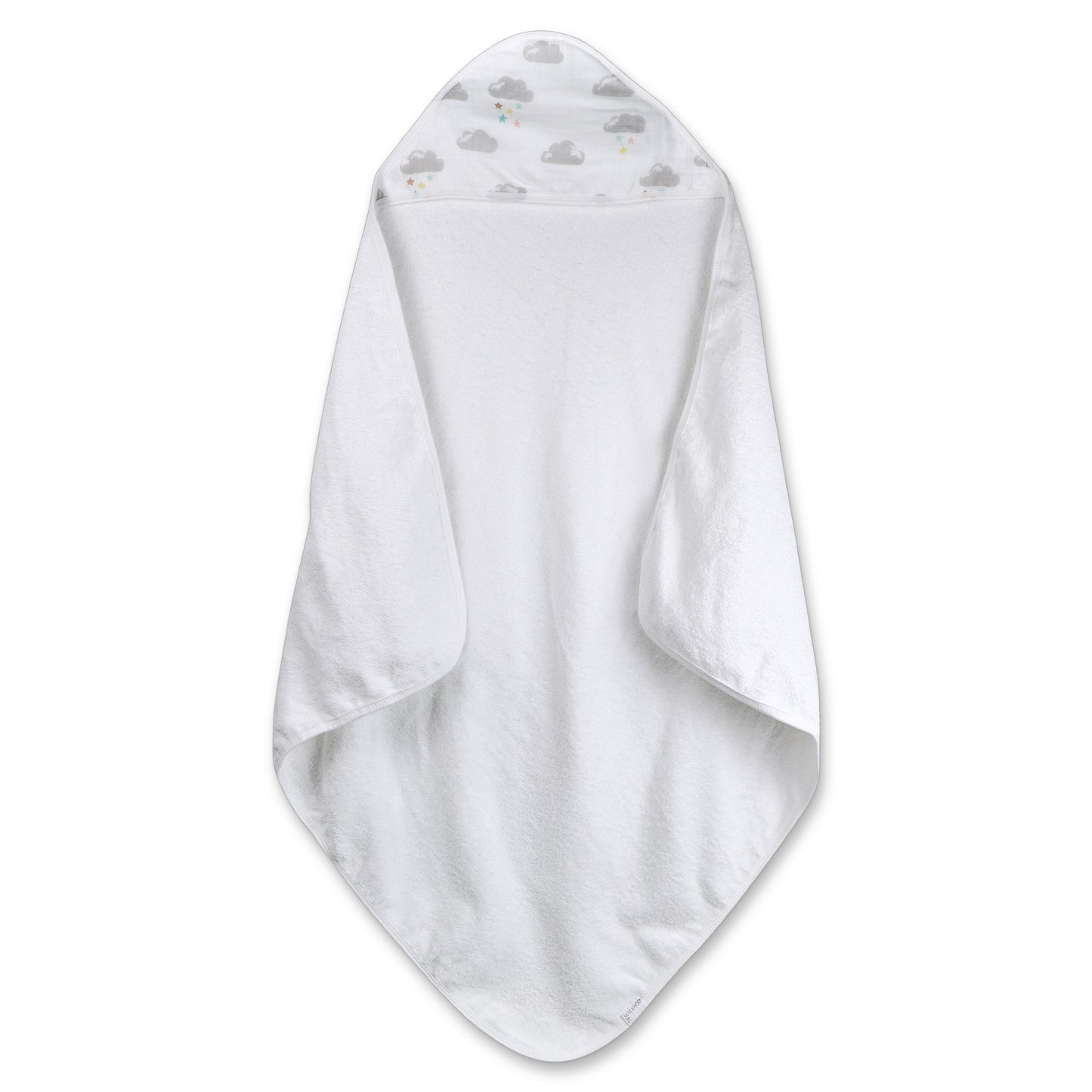 Organic Cotton Bath Time Set in Cloud Print