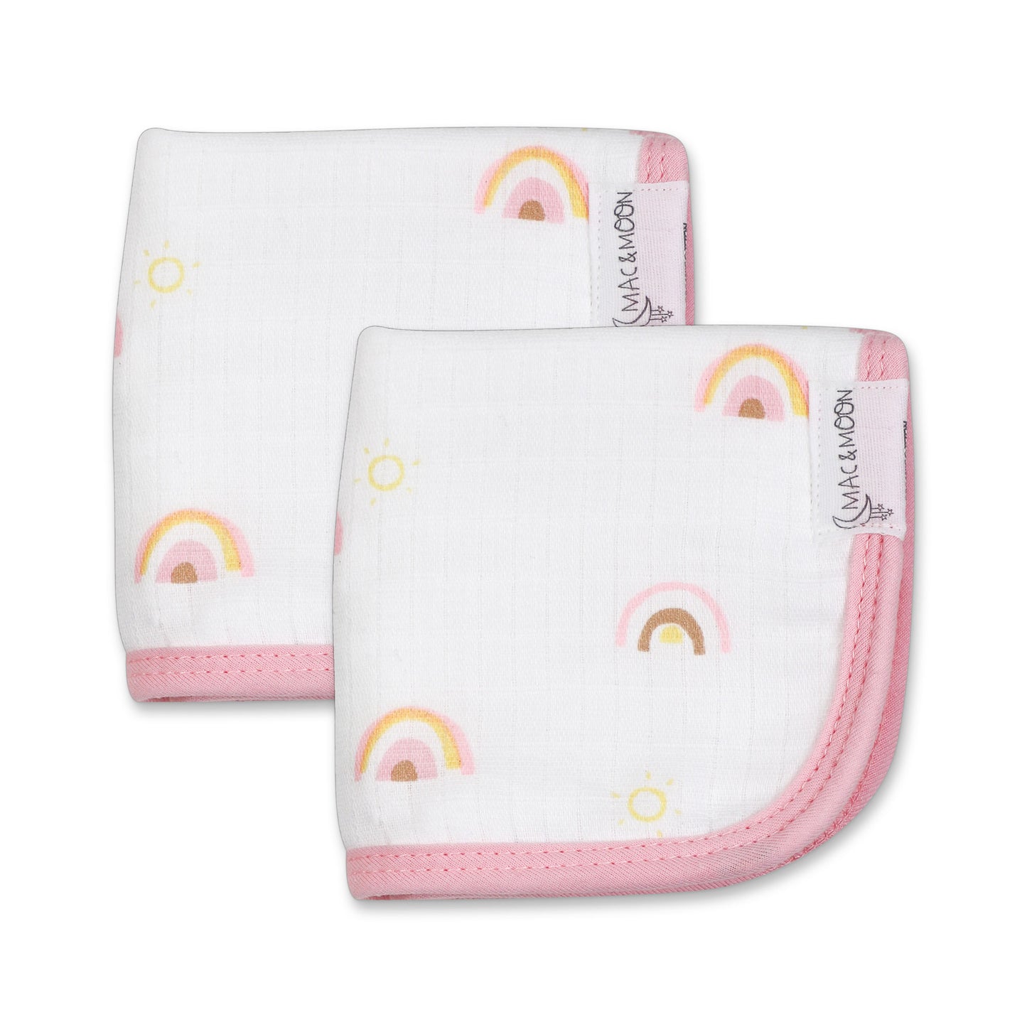 Organic Cotton Bath Time Set in Rainbow Print