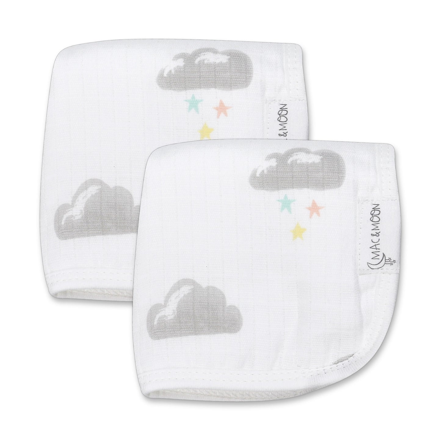Organic Cotton Bath Time Set in Cloud Print