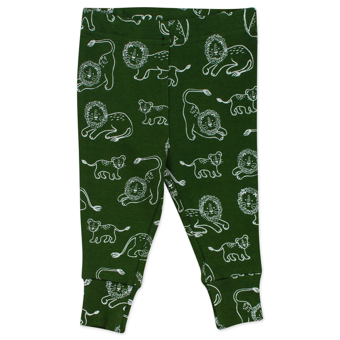 4-Piece Organic Cotton Pajama Set in Lion Print
