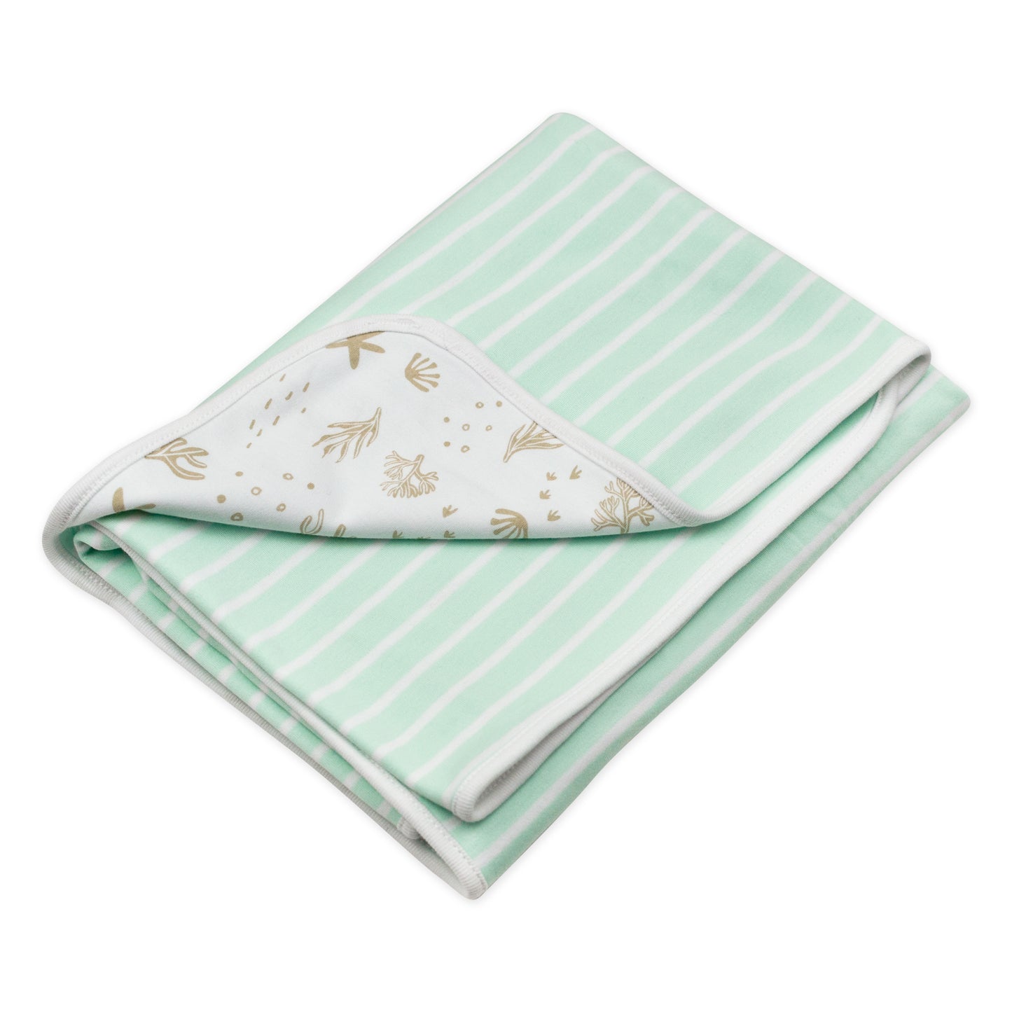 Organic Cotton Turtle Print Receiving Blanket