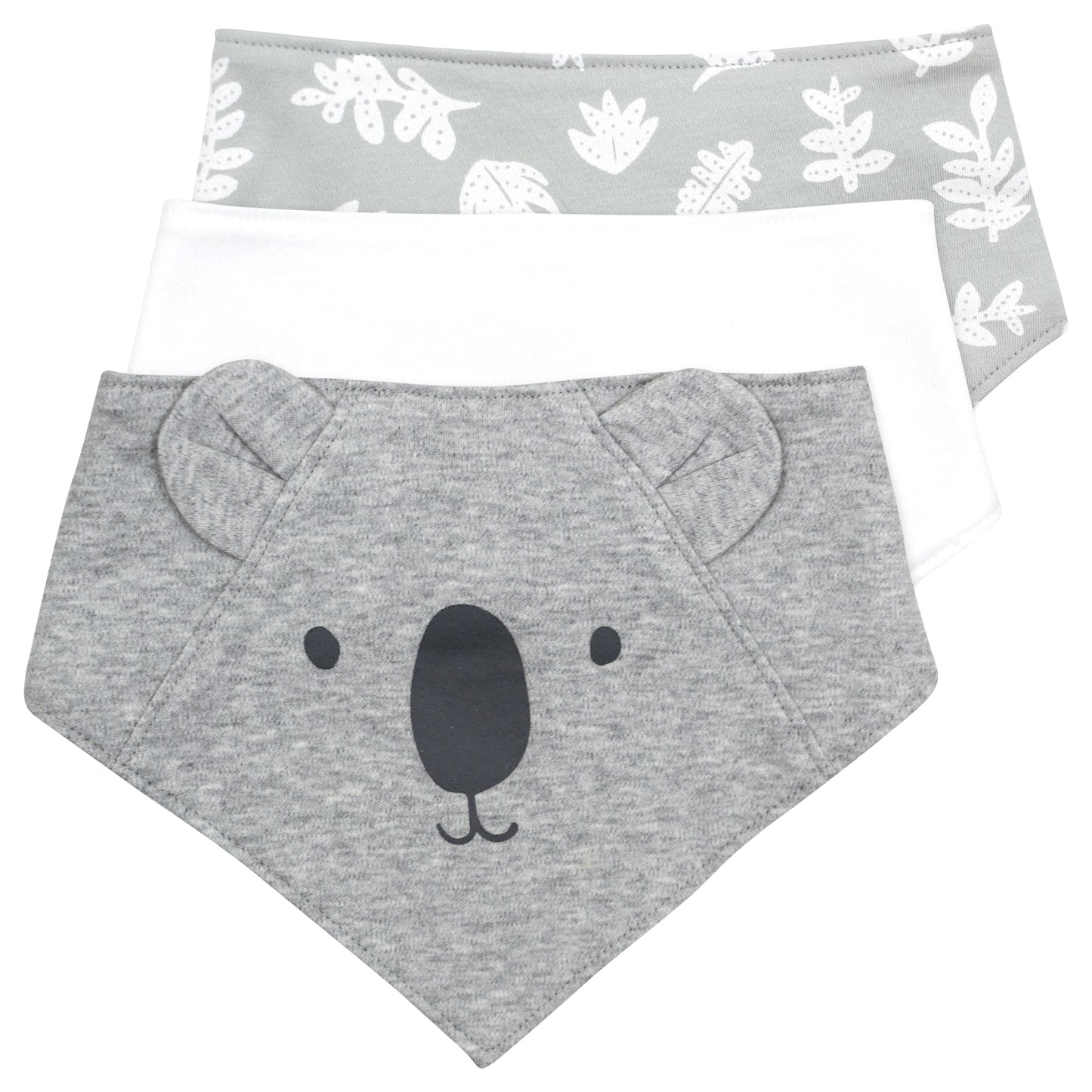 3-Pack Organic Cotton Bib in Koala Prints