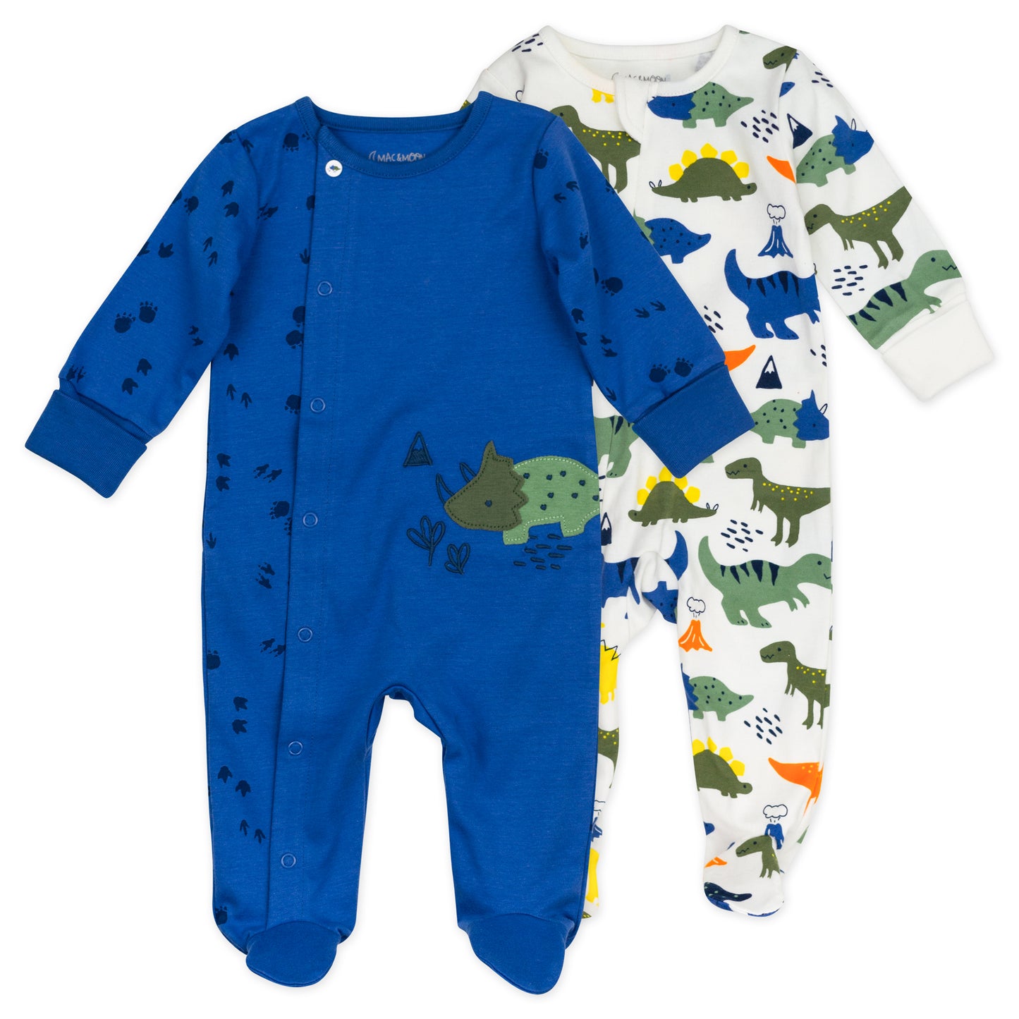2-Pack Organic Cotton Sleep & Play in Dinosaur Print