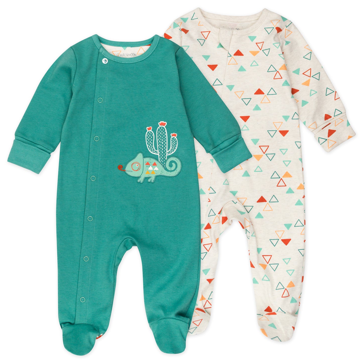 2-Pack Organic Cotton Sleep & Play in Chameleon Print