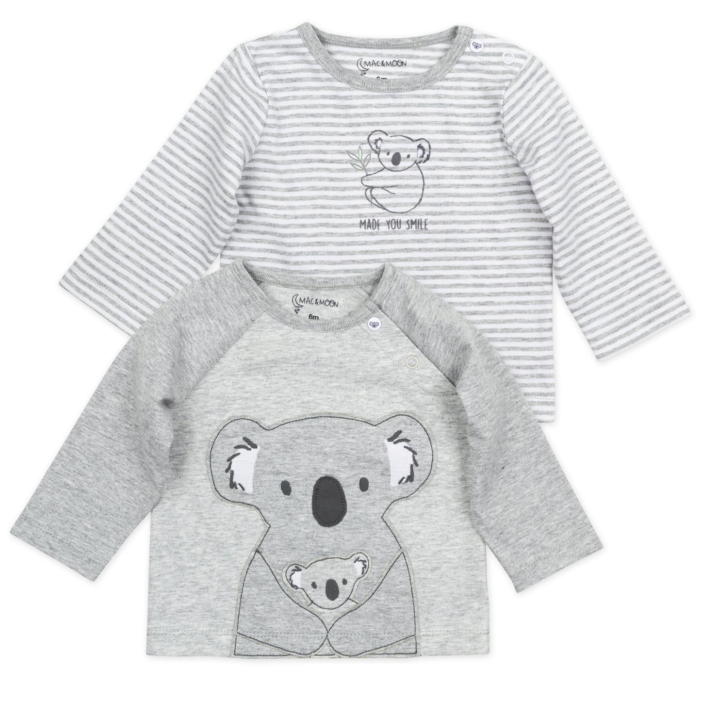 2-Pack Organic Cotton Tees in Koala Print