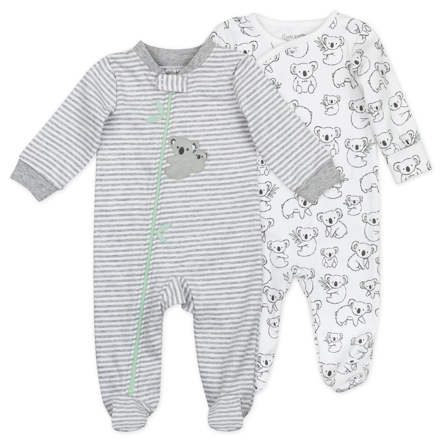 2-Pack Organic Cotton Sleep & Play in Koala Print