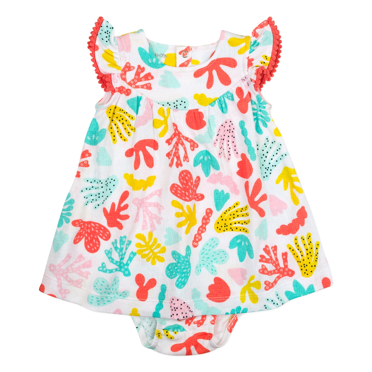 2-Piece Dress Set in Coral Reef Print