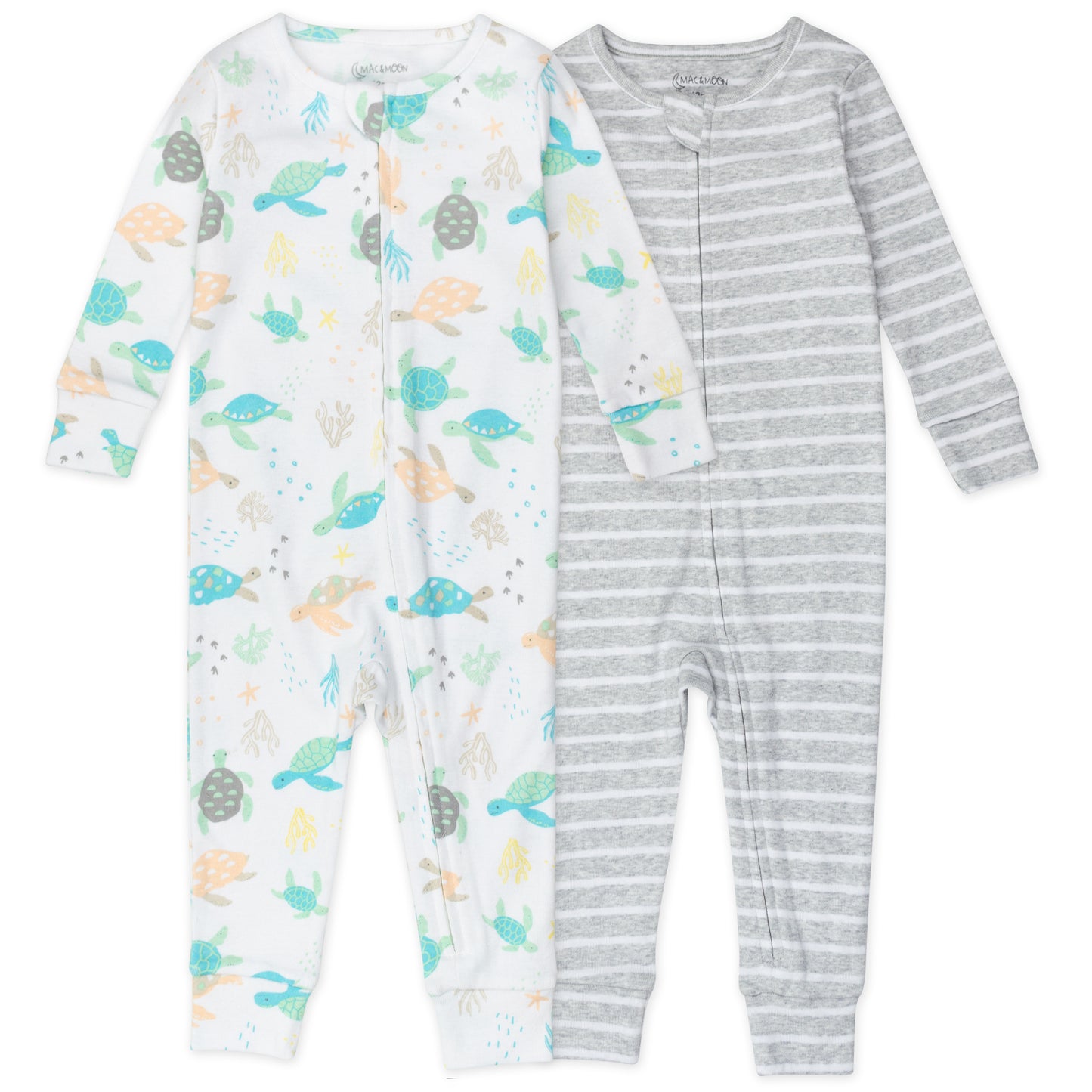 2-Pack Organic Cotton Pajamas in Turtle Print