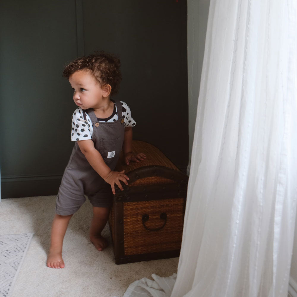 Organic Cotton Sleep & Play in Squirrel Print