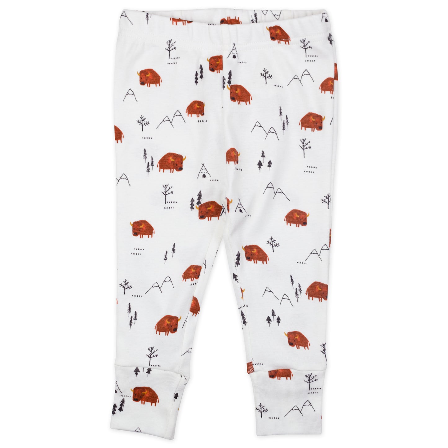 4-Piece Organic Pajama Set in Buffalo Print