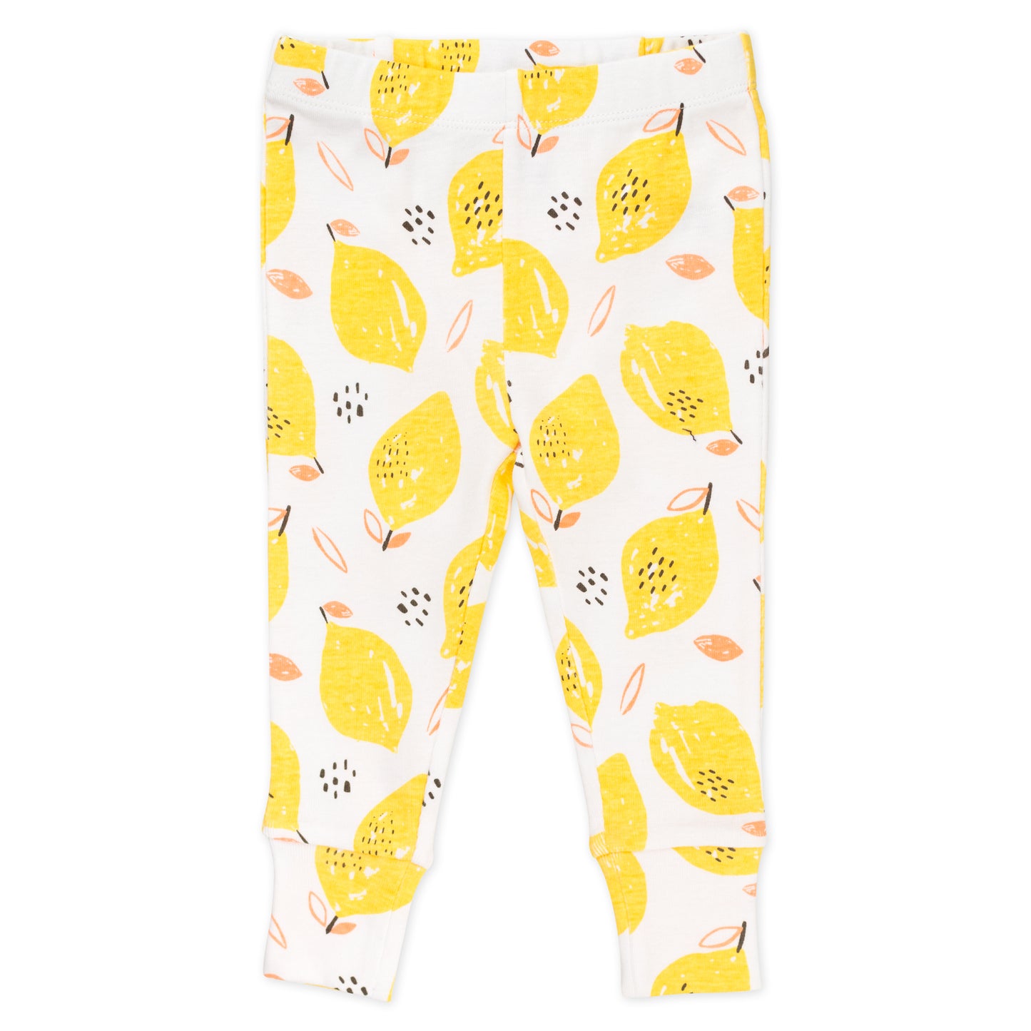 4-Piece Pajama Set in Lemon Print