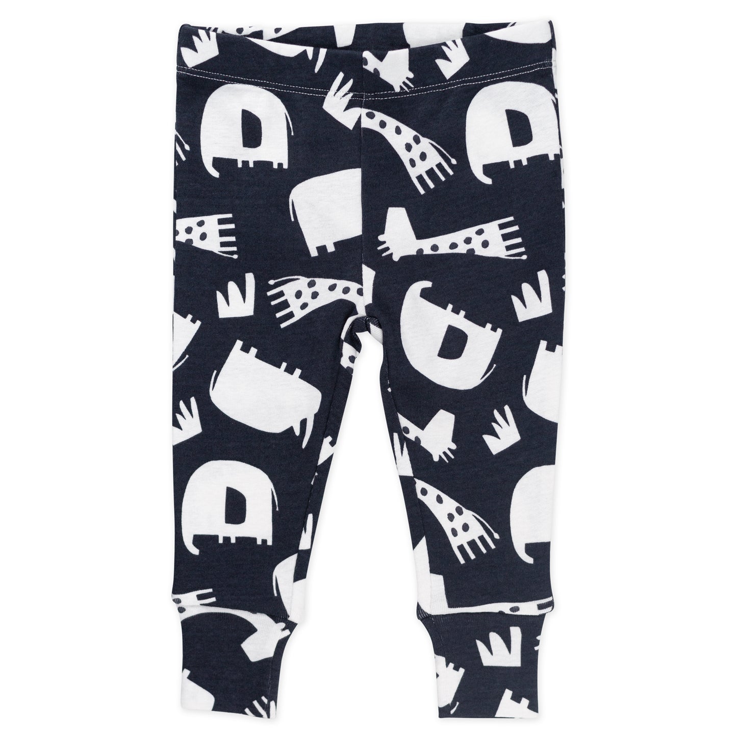 4-Piece Pajama Print Set in Animal and Dot Print
