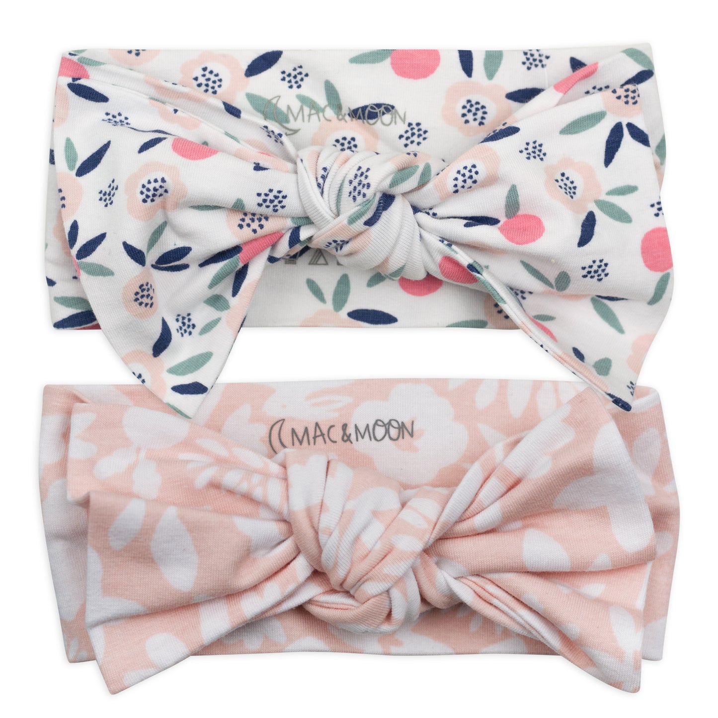 2-Pack Organic Cotton Headband in Bunny Floral Print
