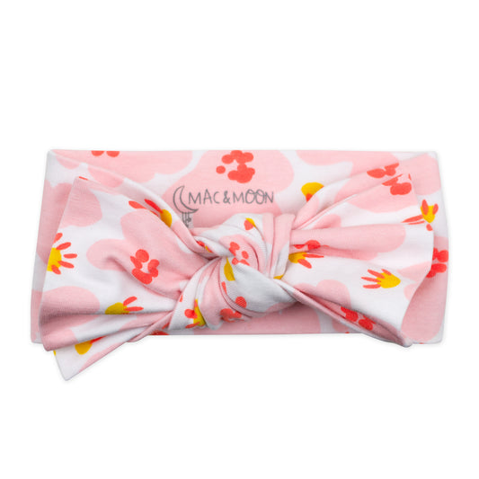 2-Pack Organic Cotton Headband in Coral Reef Print