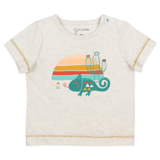 2-Piece Organic Cotton Short Set in Chameleon Print