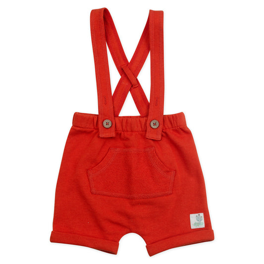 2-Piece Organic Cotton Suspender Set in Chameleon Print