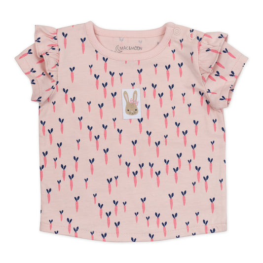2-Pack Organic Cotton Fashion Top in Bunny Floral Print