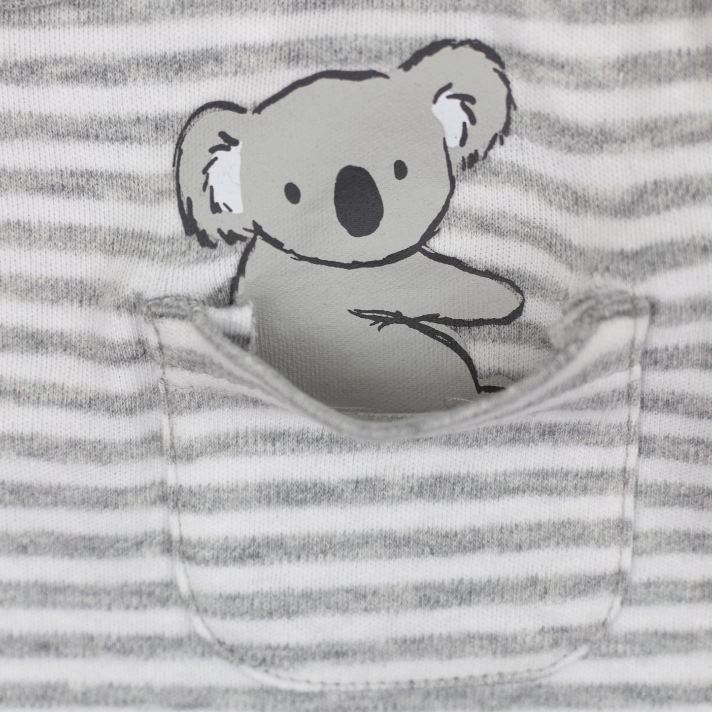 3-Pack Organic Cotton Short Sleeve Bodysuit in Koala Print