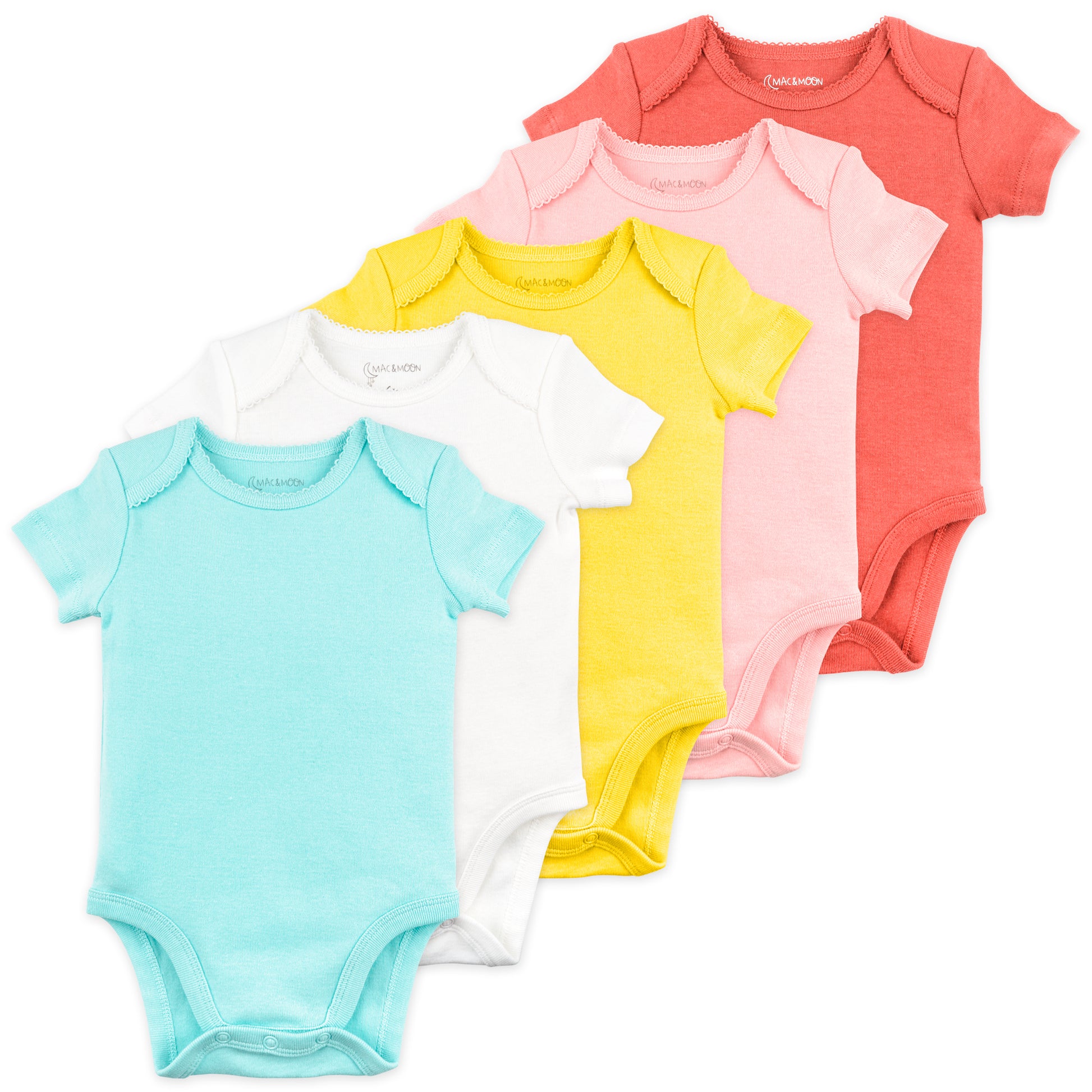 3-Pack Baby Girls Fox Short Sleeve Onesies® Bodysuits