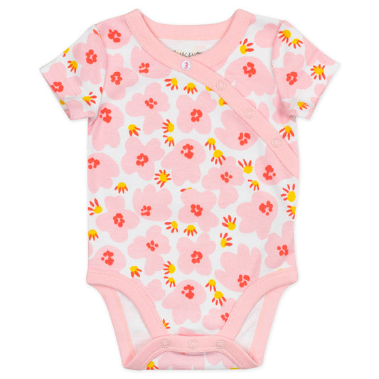 3-Pack Organic Cotton Bodysuits in Coral Reef Prints