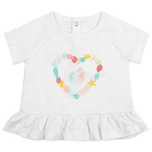 2-Pack Organic Cotton Tops in Coral Reef Print