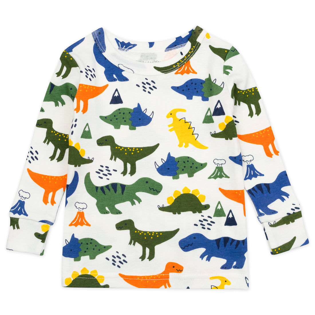 4-Piece Organic Cotton Pajama Set in Dinosaur Print – Mac & Moon