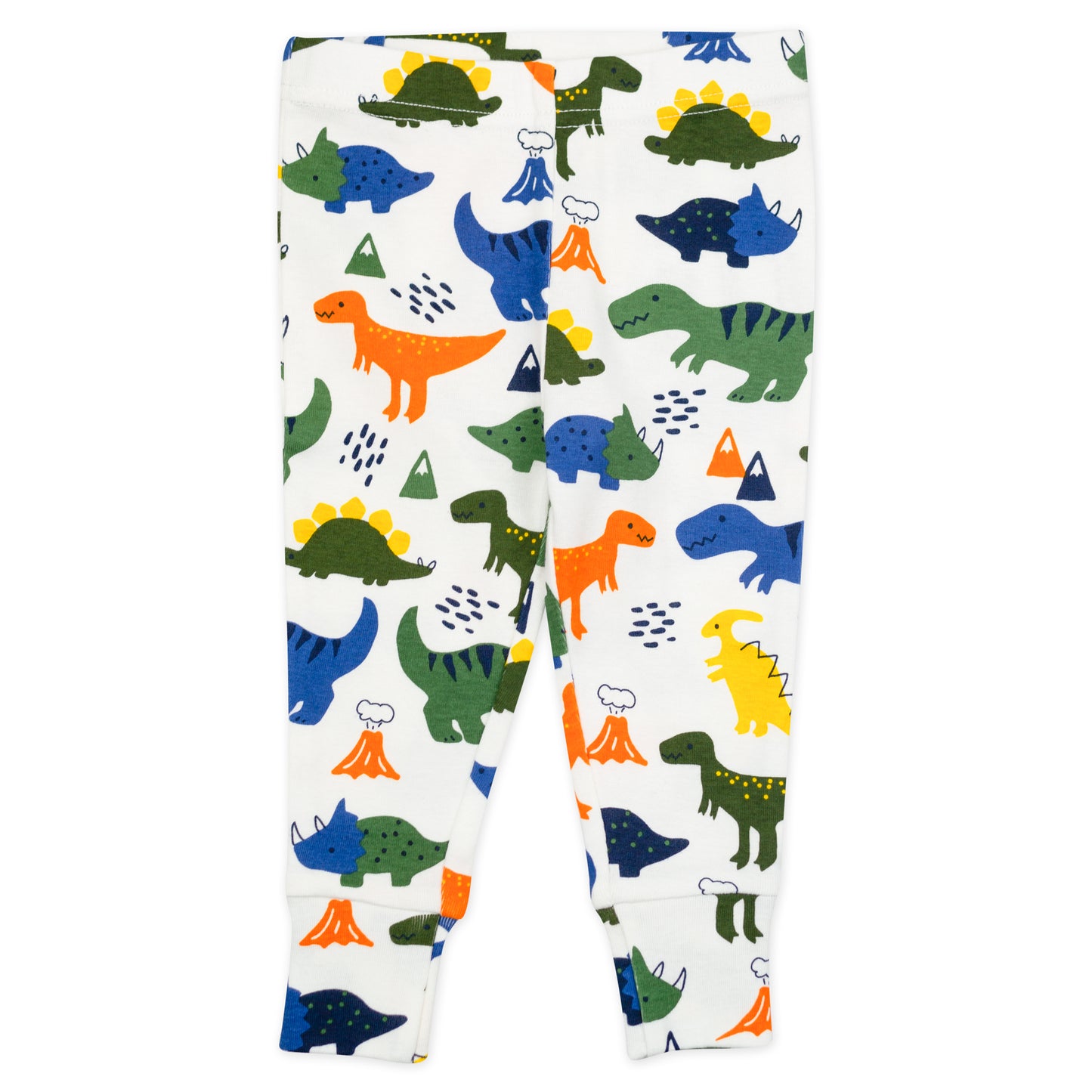 4-Piece Organic Cotton Pajama Set in Dinosaur Print