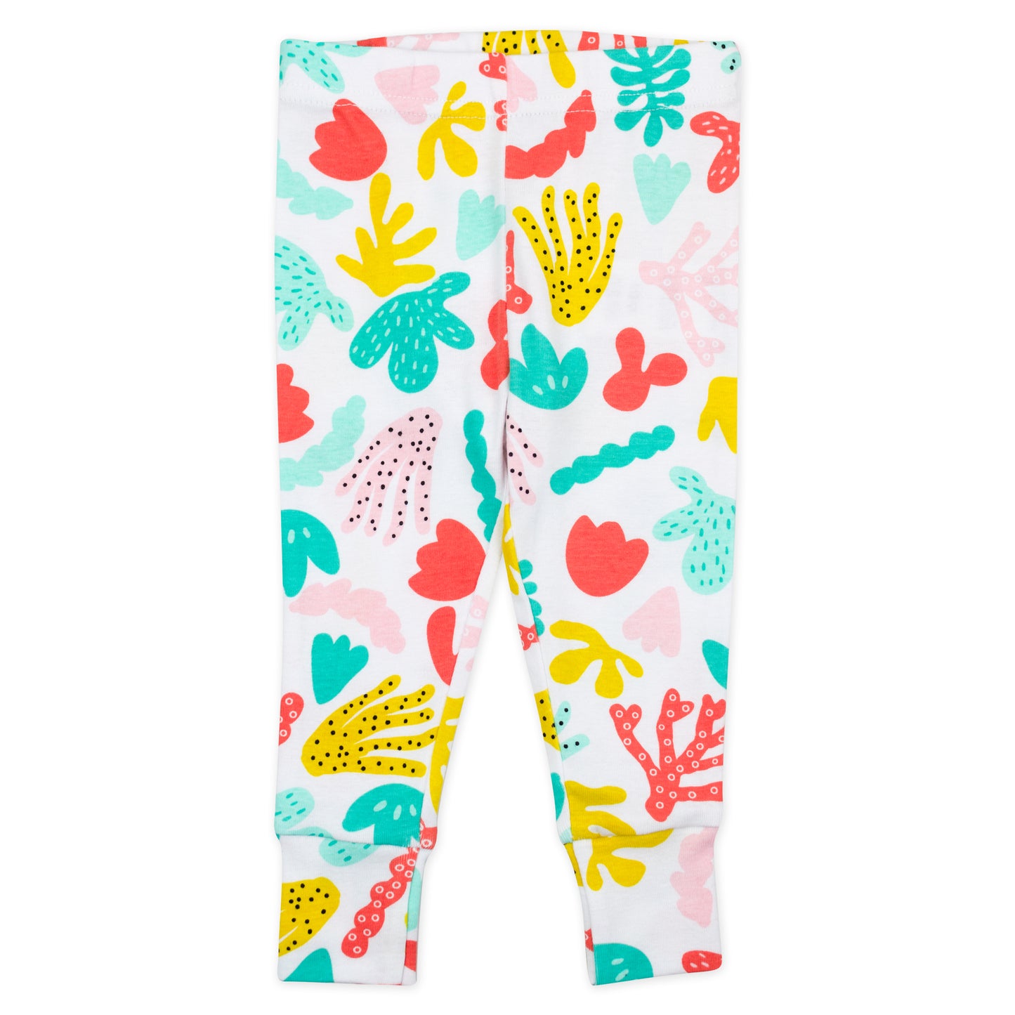 4-Piece Organic Cotton Pajama Set in Coral Reef Print
