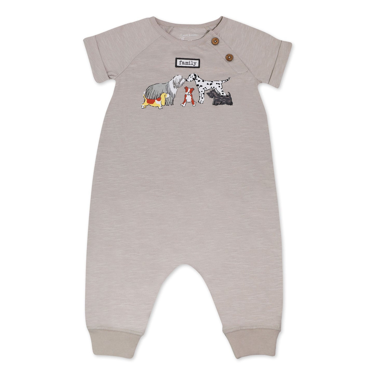 Organic Cotton 2-Pack Coverall in Furry Friends Print