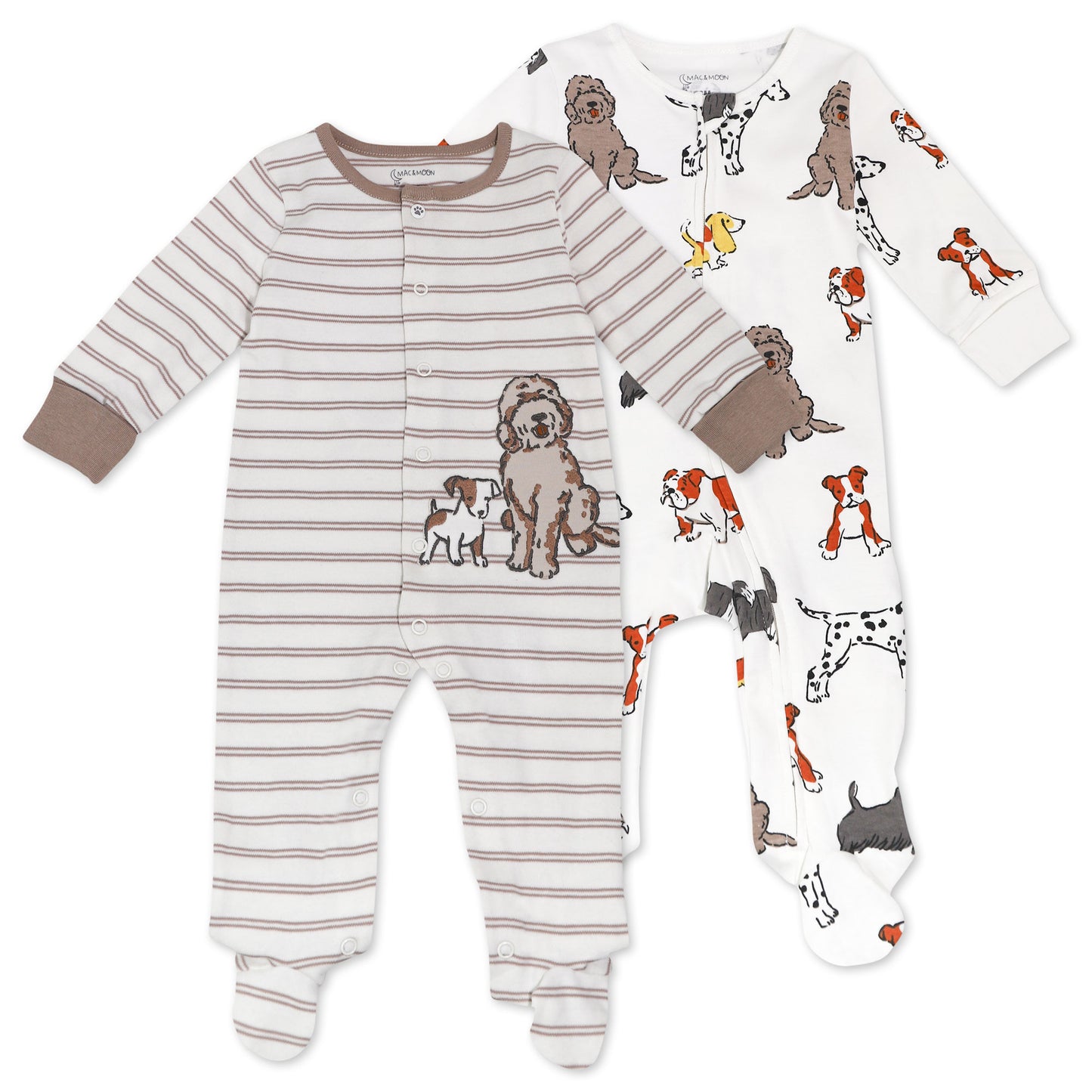 Organic Cotton 2-Pack Sleep & Play in Furry Friends Print