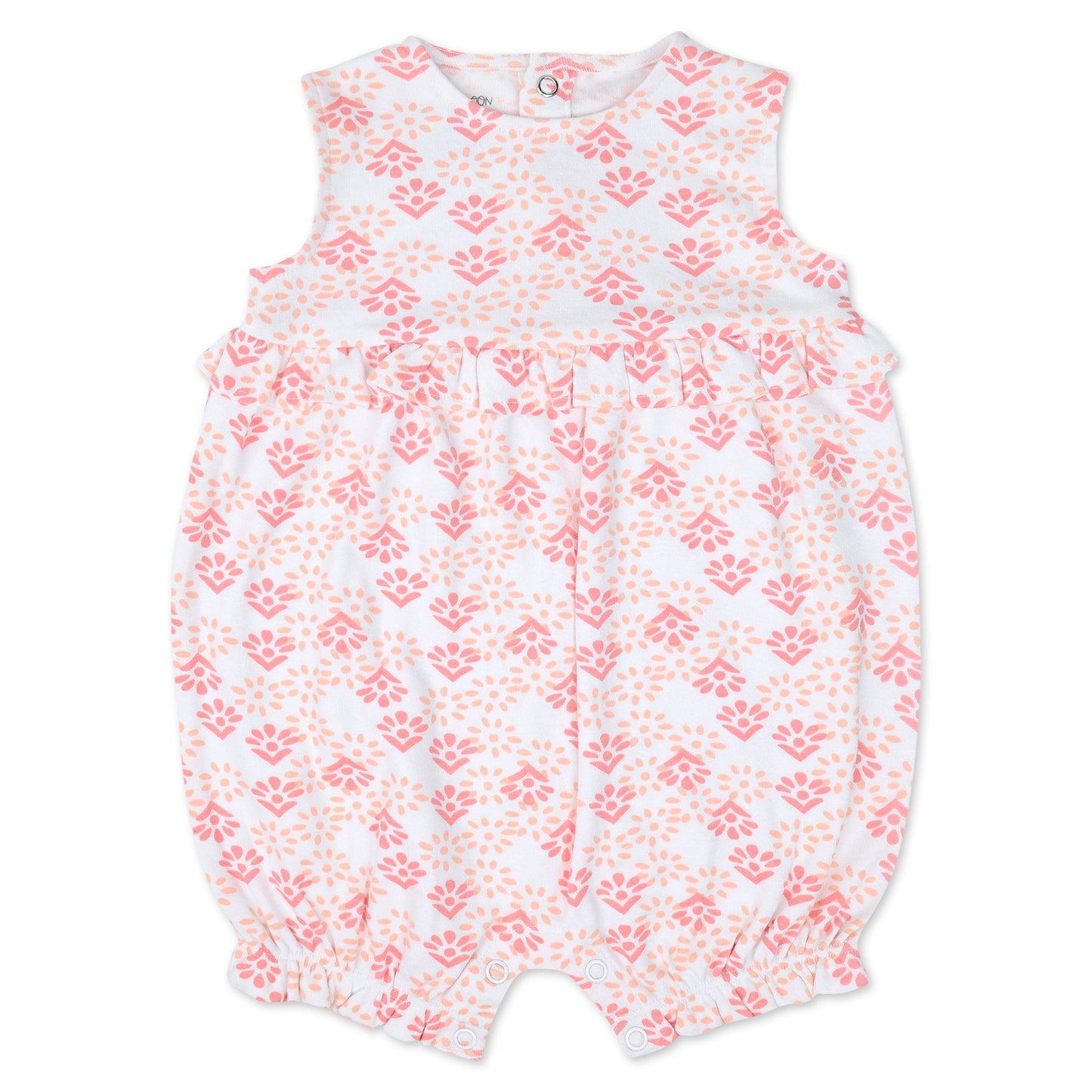 Organic Cotton 2-Pack Romper in Elephant Blooms Print