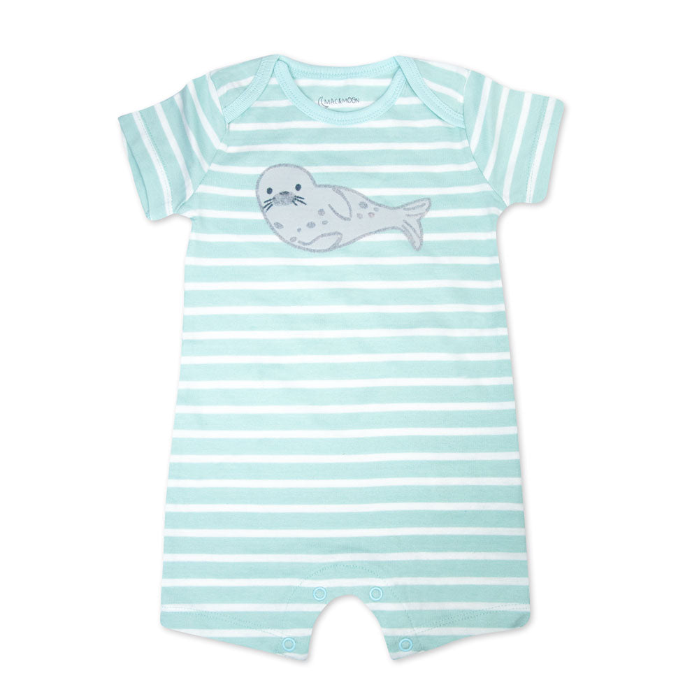 Organic Cotton 2-Pack Romper in Sweet Sea Life Print