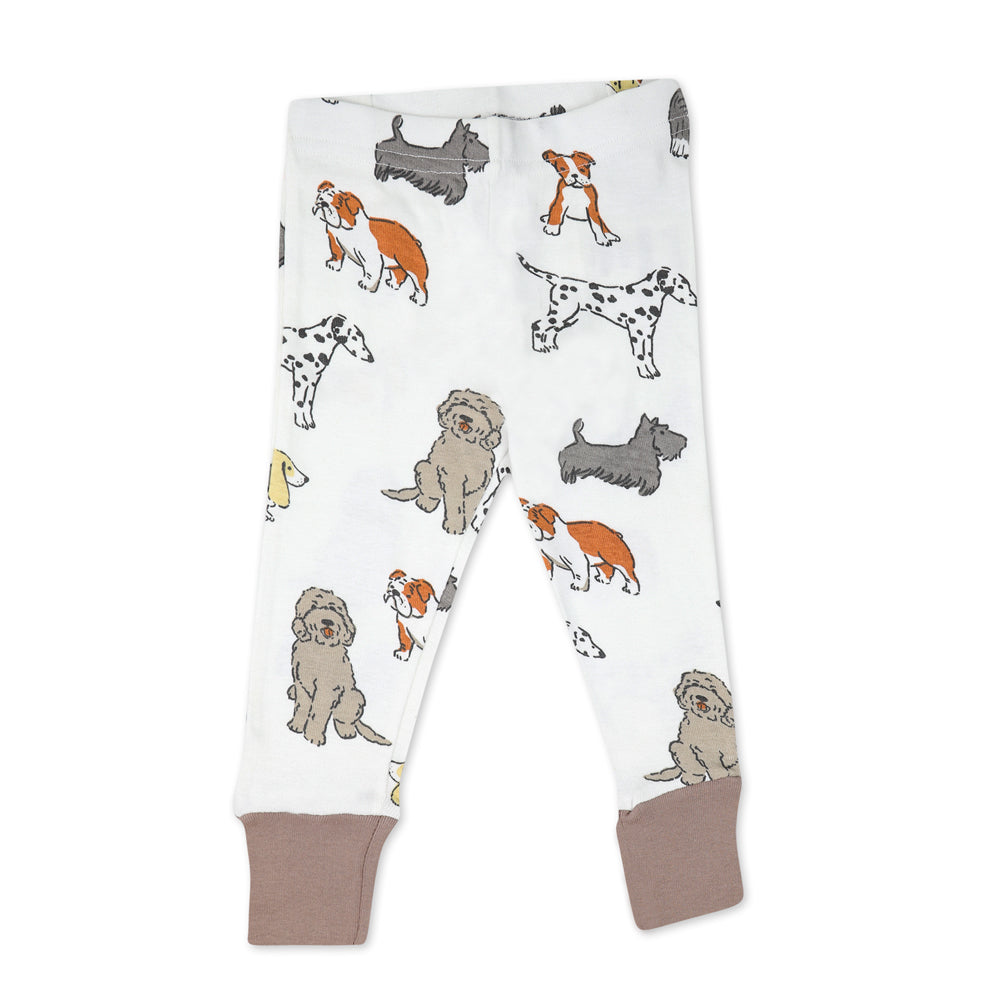 Organic Cotton 4-Piece Pajama Set in Furry Friends Print